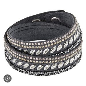 Swarovski Silver Crystal Wrap Bracelet Or Necklace